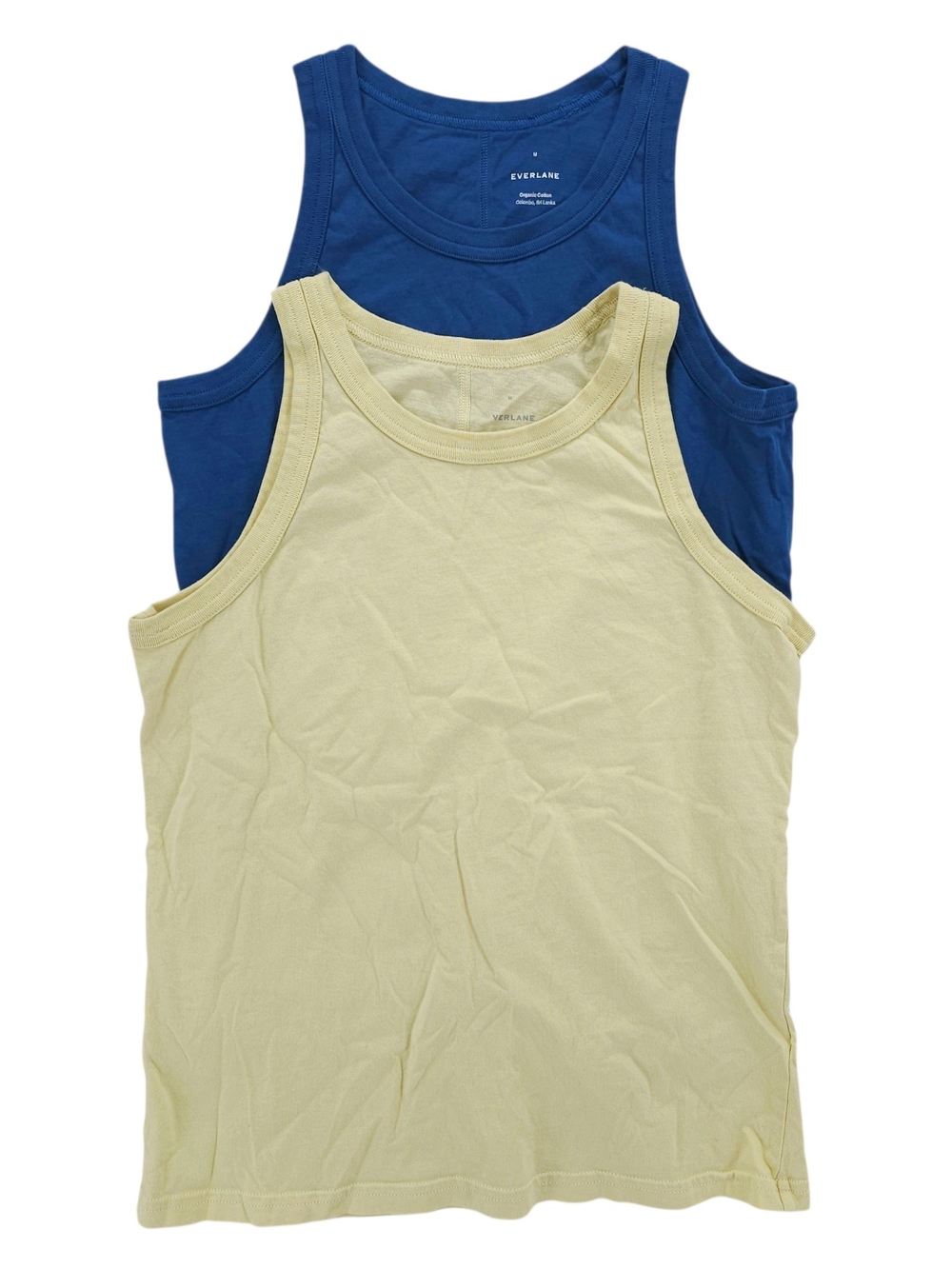 Everlane 2-Pack Tank Tops in Navy & Pale Yellow